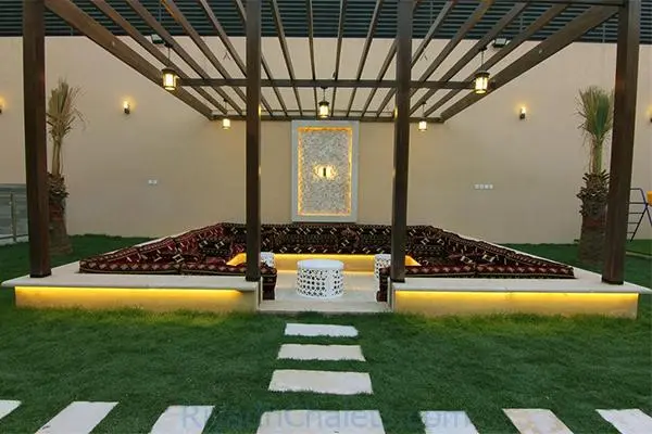 تصميم حديقة الحوش المنزلي في الرياض